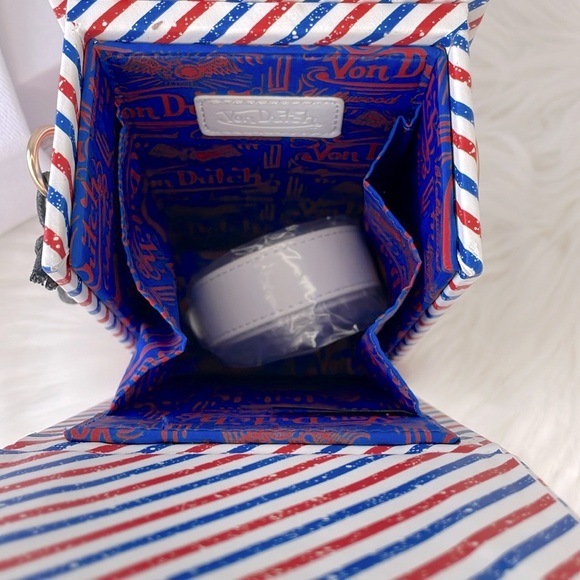 Von Dutch Barbershop Print Crossbody Bag - Picture 5 of 13